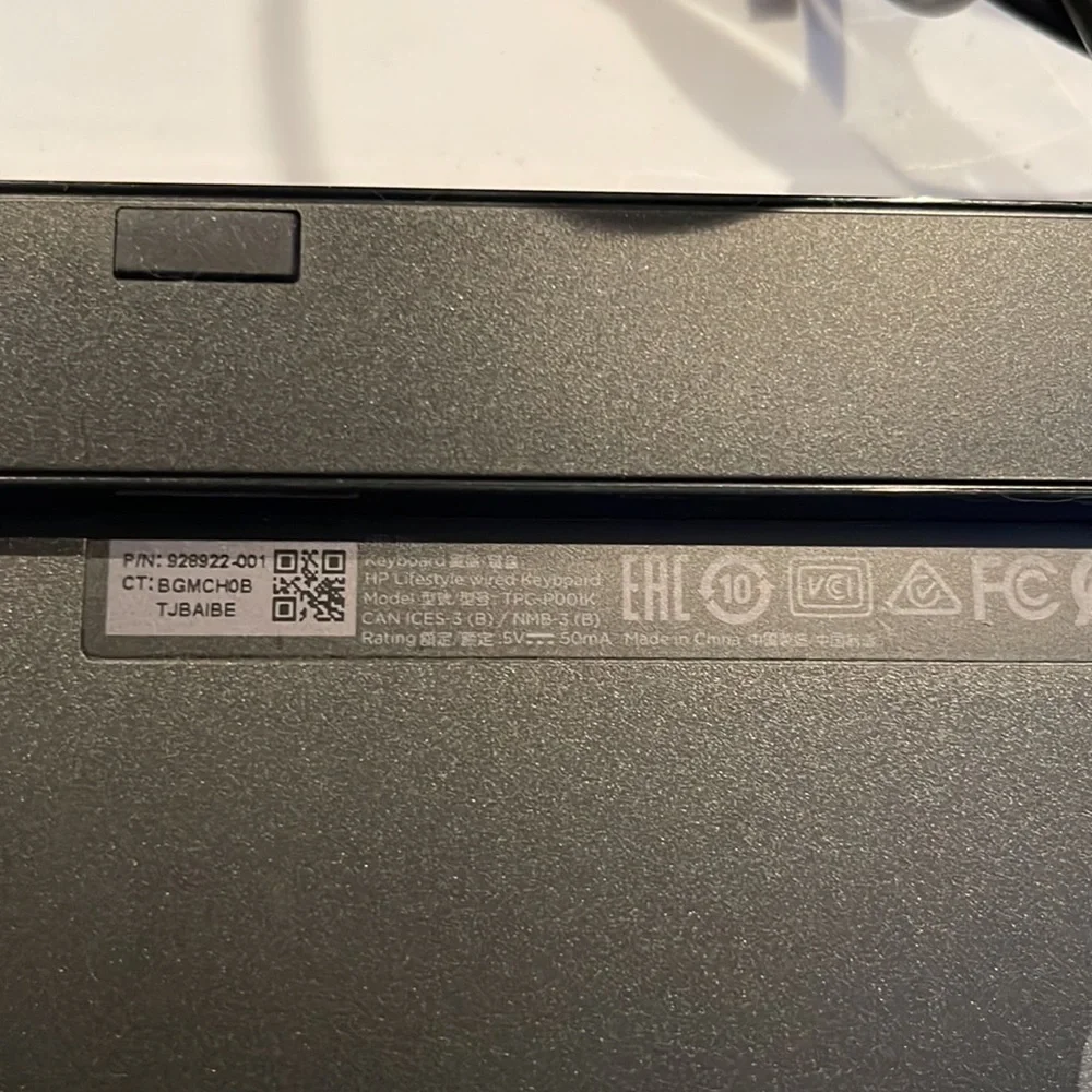 HP Keyboard - USB - Black